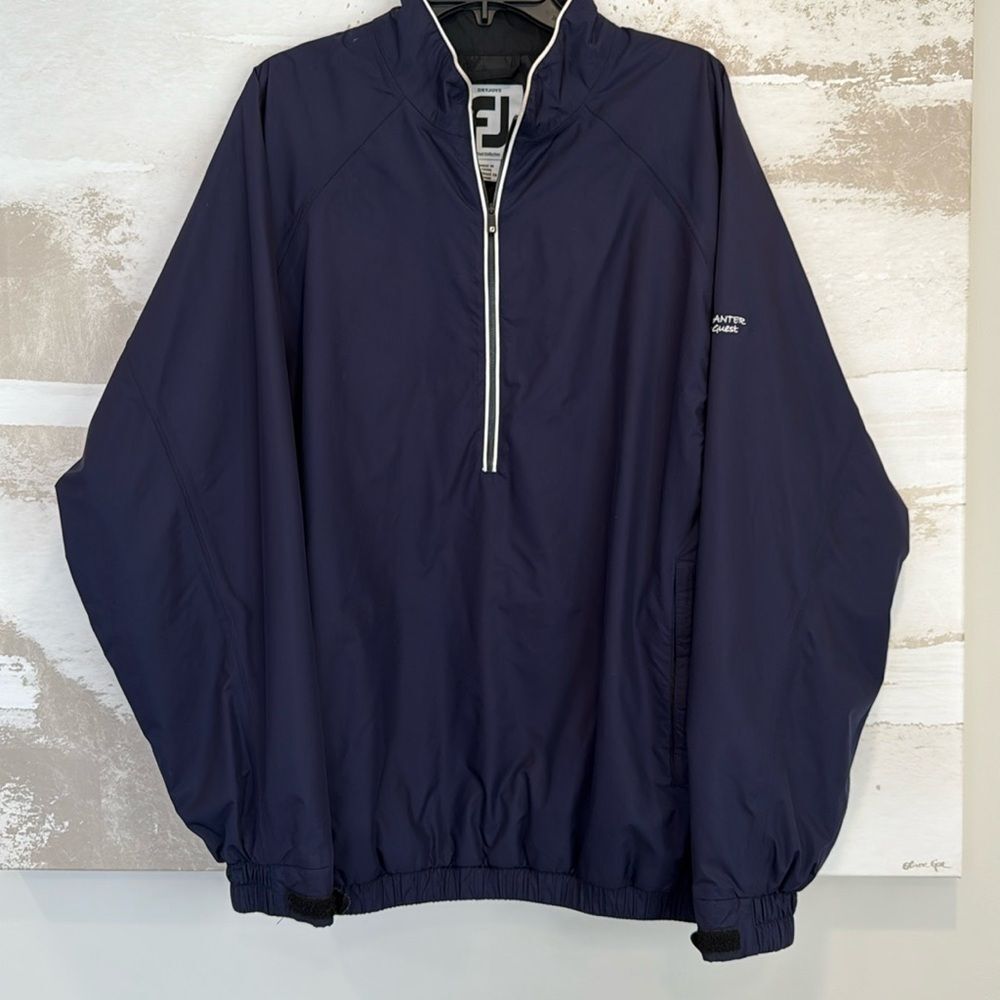 FootJoy Navy Blue Rain Jacket - Tam O’Shanter Member Guest size XL